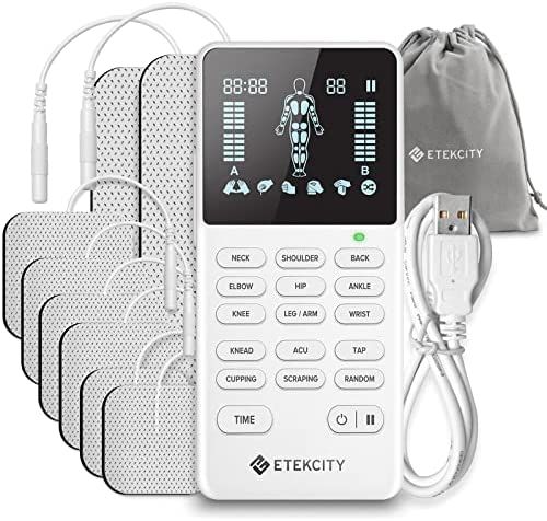Etekcity TENS Unit Muscle Stimulator Machine with Replacement Pads for Pain Relief Multi-Modes, F... | Amazon (US)