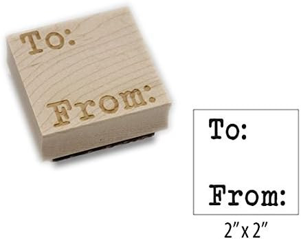 Square Engraved Stamp - to from (Style 4) | Amazon (US)