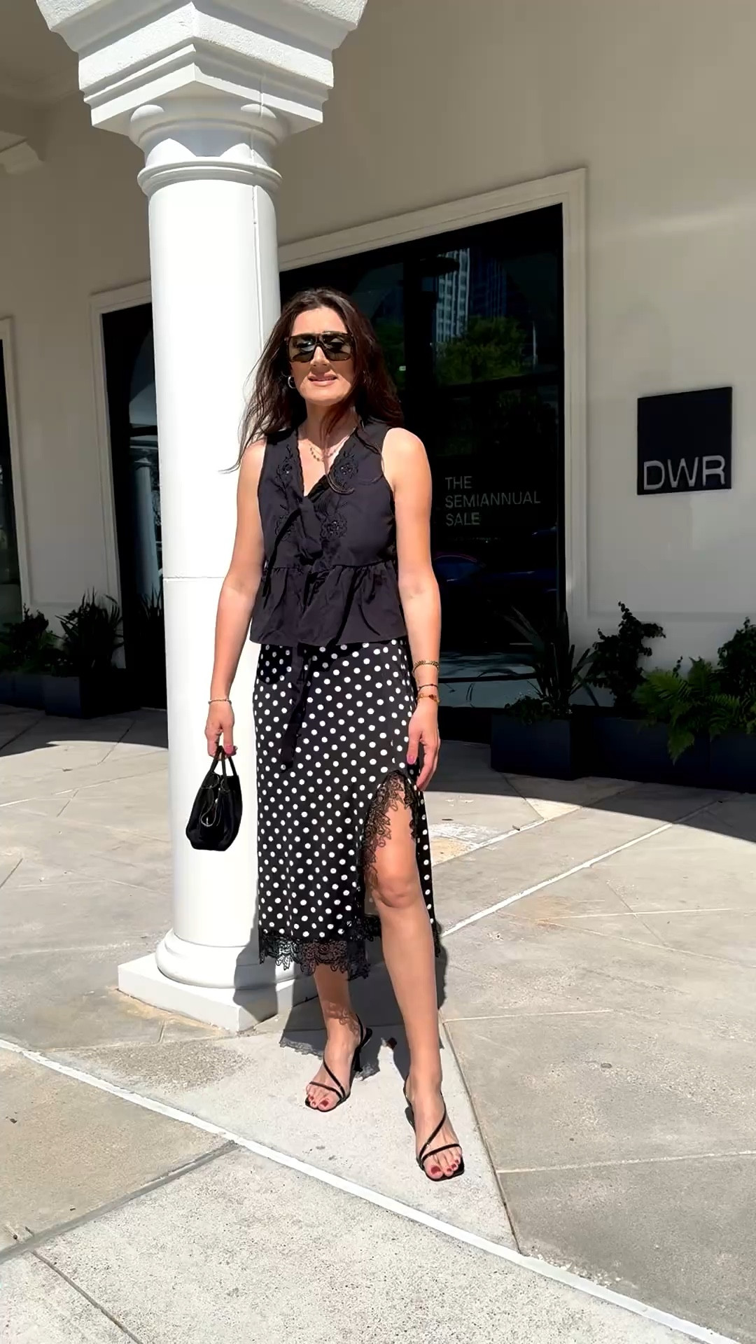 Obsessed with this Amazon look 🖤✨🤍

This black blouse is such a statement piece! I love the delicate embroidery and bow-tie detail it gives a feminine and elevated look without trying too hard. The peplum fit is super flattering and perfect for styling with skirts or high-waisted pants. Lightweight and comfortable, especially for warm weather!

This polka dot midi skirt is everything! The lace trim and side slit add the perfect touch of elegance and a little bit of sass. It flows beautifully when walking and fits true to size. I love how versatile it is. you can dress it up or keep it casual.


#LTKSaleAlert #LTKgrwm #LTKootd