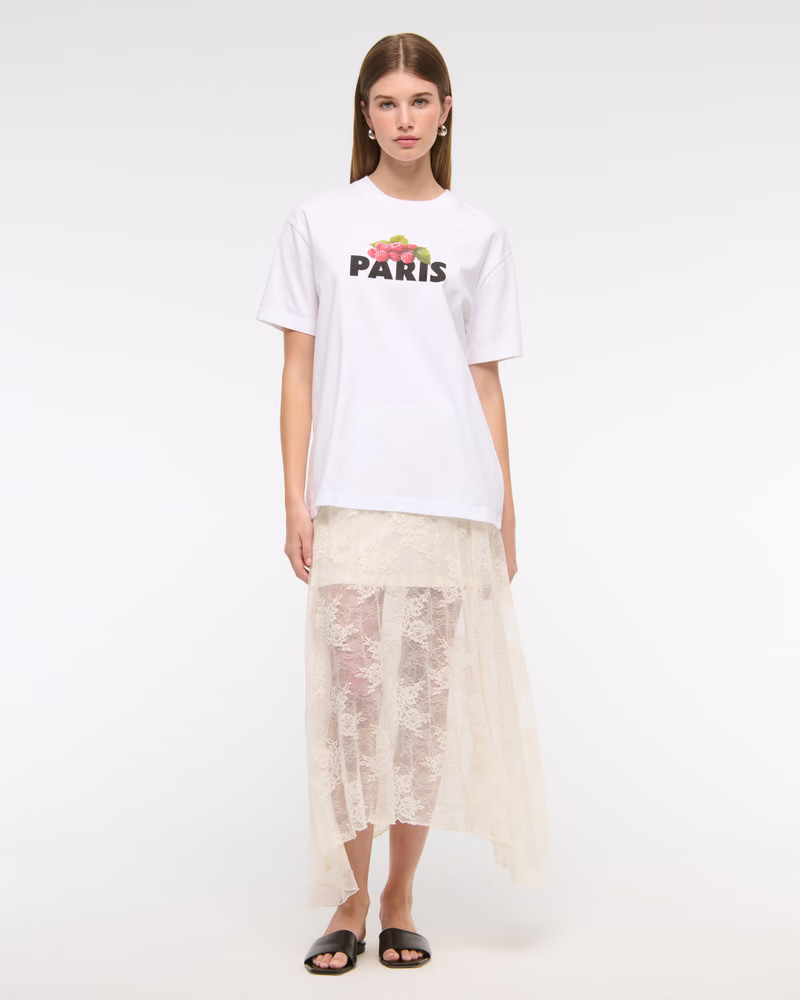 Lace Godet Maxi Skirt | Abercrombie & Fitch (US)