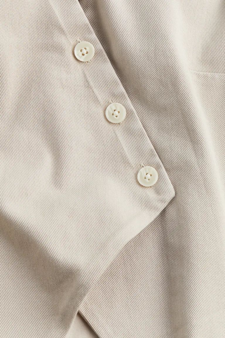 Asymmetric-front Suit Vest - Light taupe - Ladies | H&M US | H&M (US + CA)