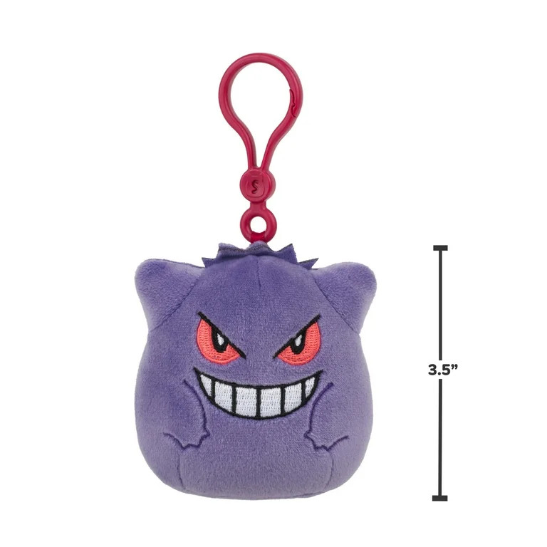 Pokemon Squishmallow Clip-On Plush Gengar | Walmart (US)