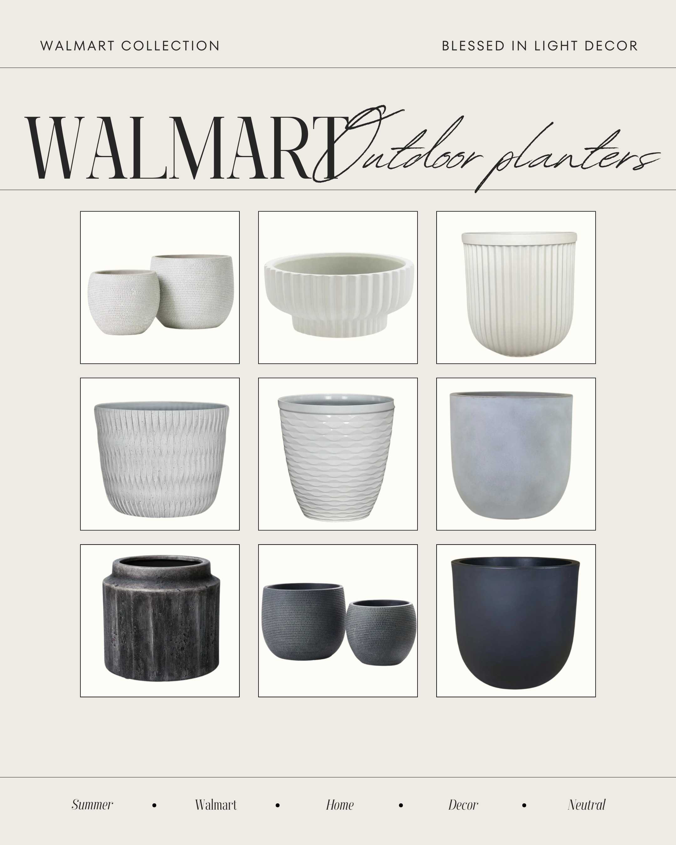 Walmart outdoor planters#summer #summer2024 #style #walmartfinds #walmarthome #walmart #walmartshopping #walmartclearance #walmartpatner #home #homedecor #neutraldecor #neutralstyle #neutrals 

#LTKhome #LTKU #LTKfindsunder50