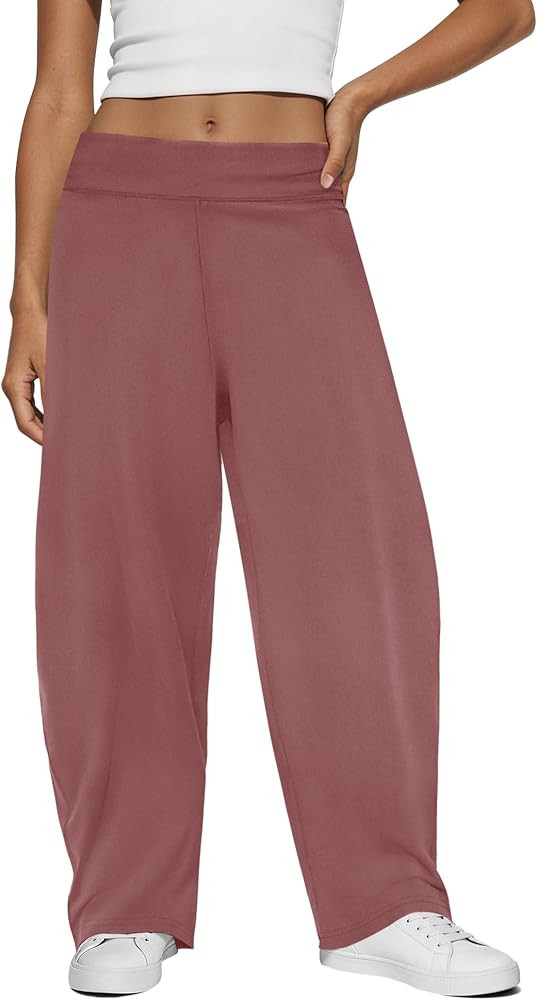 Yanekop Womens Baggy Barrel Pants Elastic Waisted Palazzo Harem Pants Oversized Wide Leg Trousers... | Amazon (US)