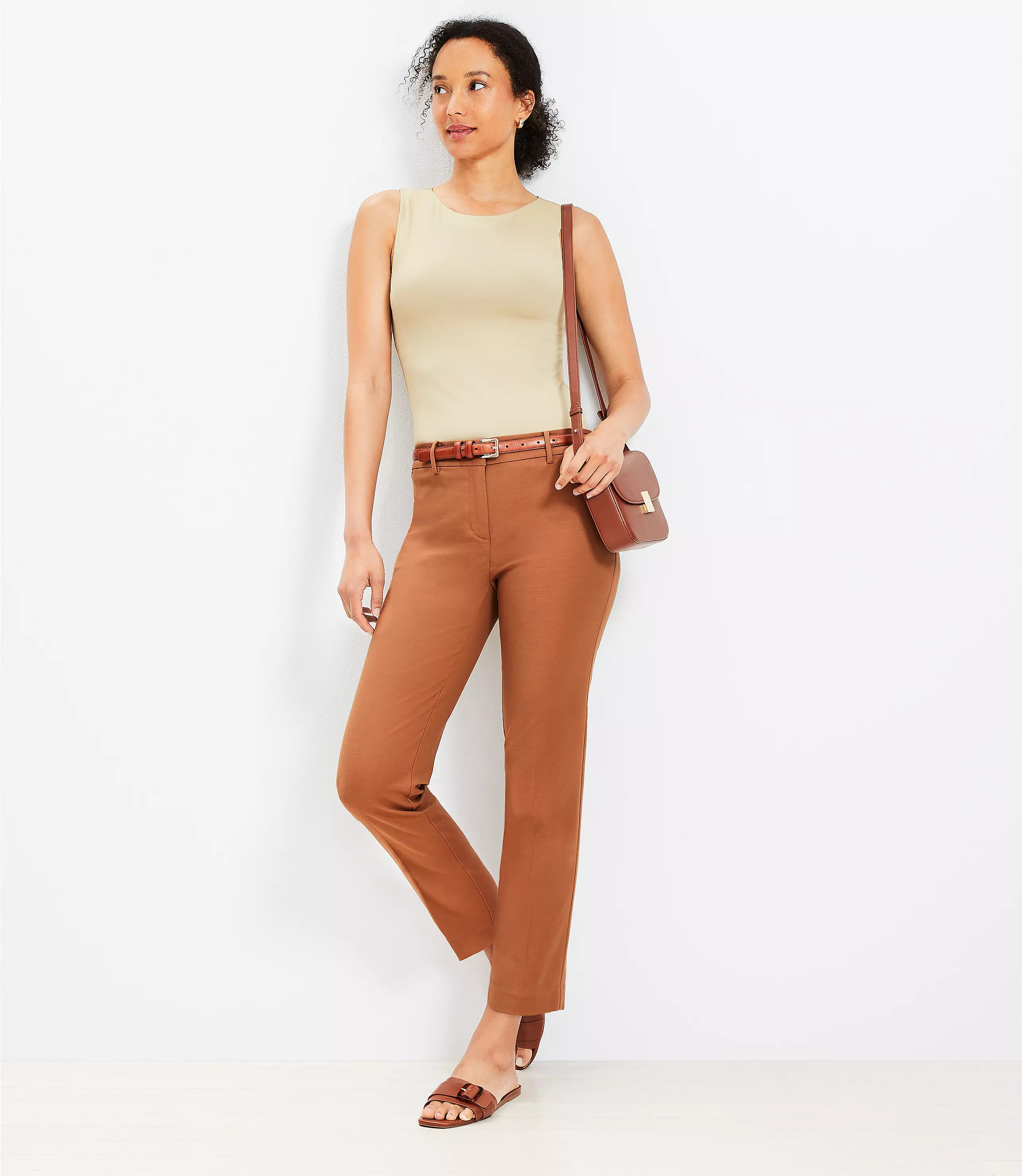 Riviera Slim Pants in Doubleweave | LOFT