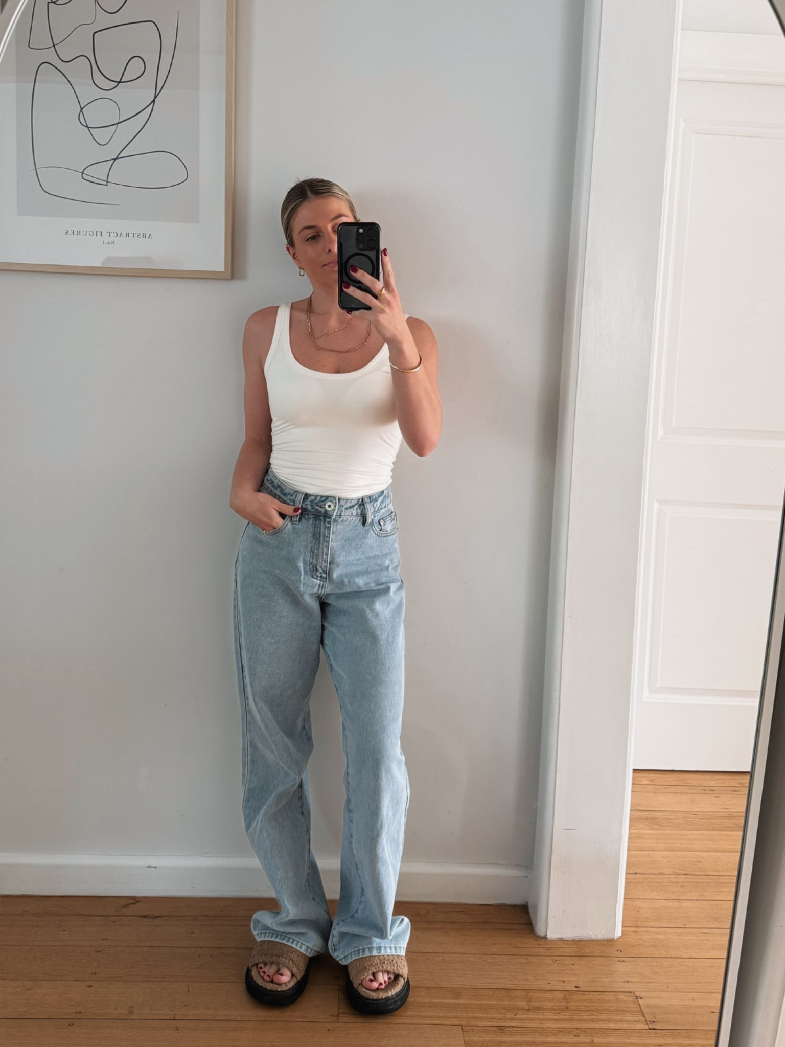 Size small top
Jeans size 6 

#LTKjeans #LTKaustralia #LTKspring