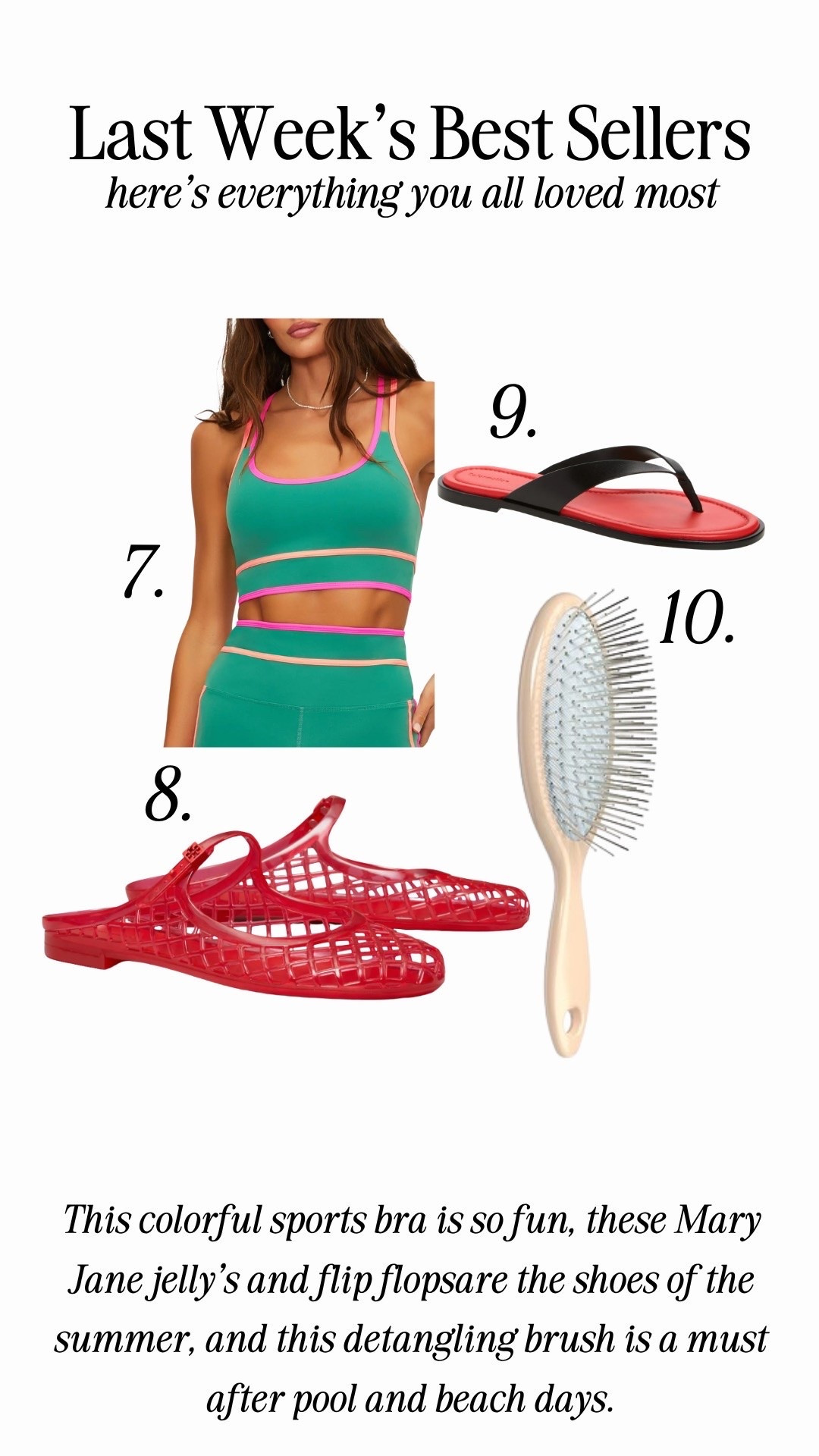 Last weeks bestsellers