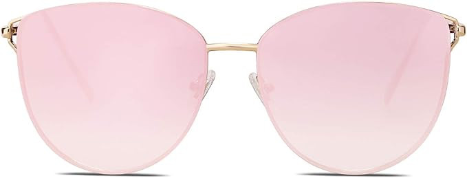 SOJOS Mirrored Flat Lens Fashion Sunglasses for Women SJ1085 | Amazon (US)