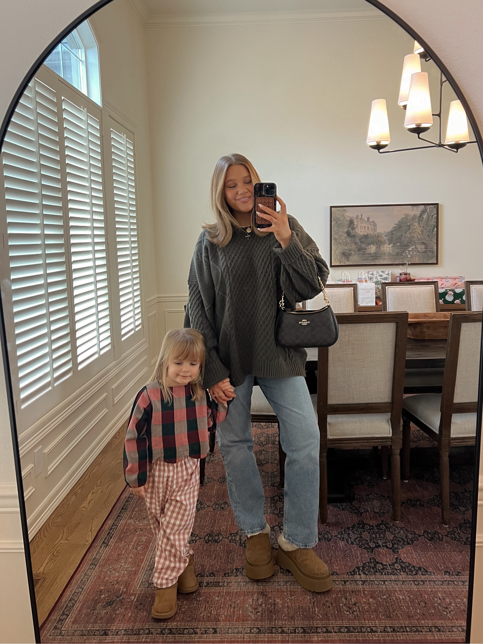 Aritzia sweater on sale wearing a large!! Agolde jeans are a nice straight leg I’m loving true to size you could go down one because they run snug but loosen up a lot!? Coach shoes true to size sooo warm and cute omg I’m an 8 and wear an 8. If you’re between sizes size down! 

#LTKSeasonal #LTKShoeCrush