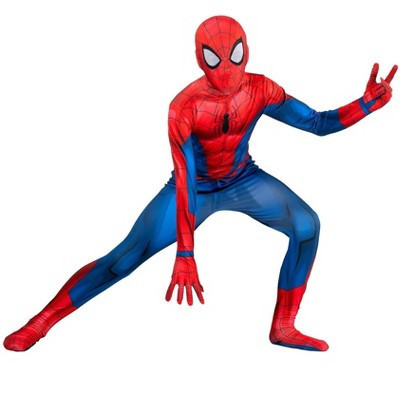 HalloweenCostumes.com Large   Classic Spider-Man Zentai Kid's Costume | Marvel Costumes, Red/Blue/Black | Target