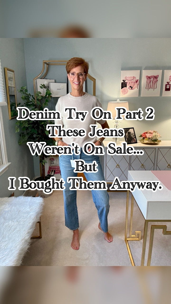 Sometimes the best purchase isn’t actually part of the sale.

Want the links sent to you? Comment SHOP and I’ll DM them!

These three pairs caught my attention while I was shopping. Two earned a permanent spot in my closet. One is already going back.

If you’ve been wondering whether it’s worth looking beyond the sale section, this review will help you decide.

Save this for later, and tell me—which pair would you wear?

#TallFashion #DenimStyle #WomenOver40 #ClassicStyle #WardrobeEssentials

#LTKootd #LTKOver40 #LTKTall