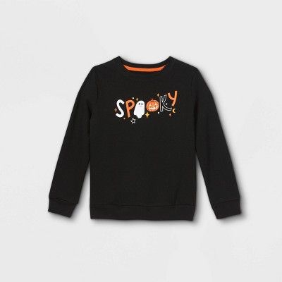 Girls' Halloween Printed Pullover Sweatshirt - Cat & Jack™ | Target