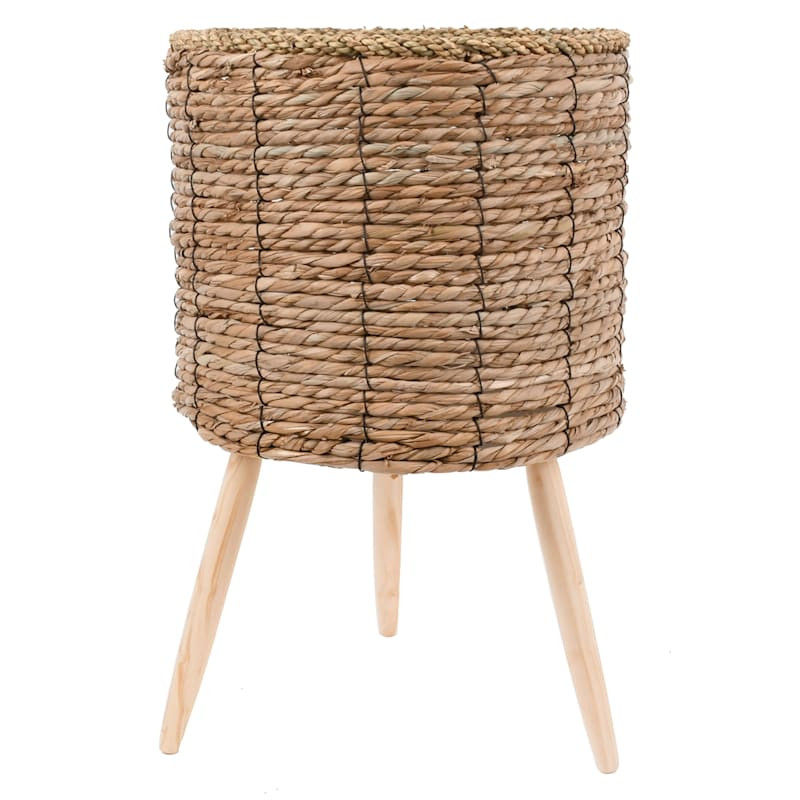 Faux Rattan Planter Stand, Large | At Home