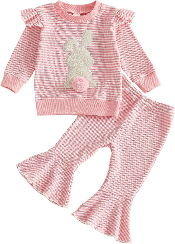 Toddler Baby Girl Golf Outfit Daddys Caddy T-Shirt Flare Pants Little Girl Hole In One Golf Cloth... | Amazon (US)