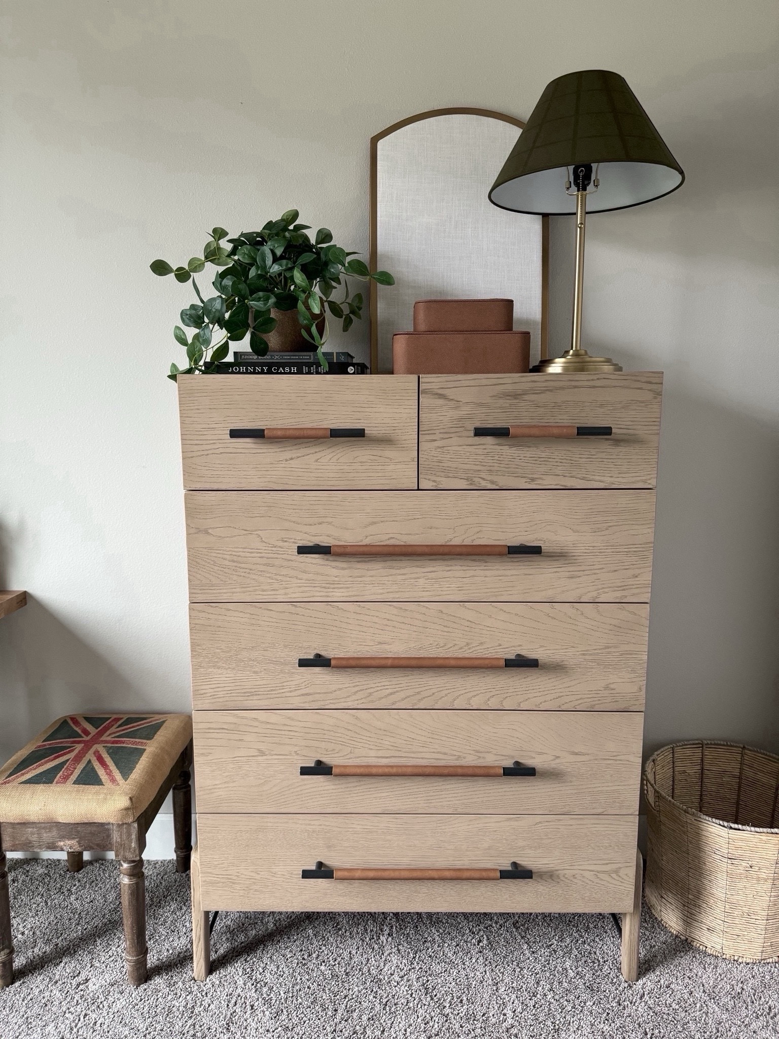 My son’s new dresser is included in the Lulu & Georgia sale! All weekend long you can take up to 25% off your purchase. We both love this dresser—the light wood, leather and black handles, and the quality is great! 

#LTKhome #LTKsalealert #LTKstyletip
