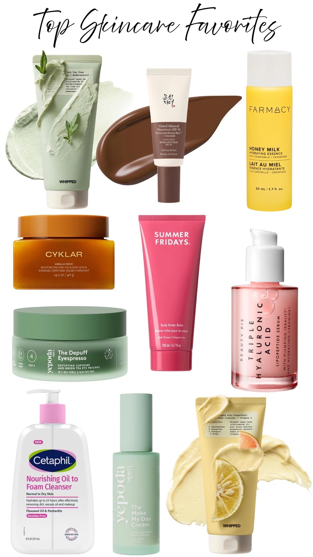 A few skincare favorites that have been getting plenty of love in my routine lately. I’m always looking for products that help me keep my skin hydrated, comfortable, and looking its best without making my routine feel complicated.

I pulled together a mix of cleansers, hydration, SPF, eye care, and body care that I’ve been enjoying and reaching for depending on what my skin needs that day.

I added all of my skincare favorites from the collage below if you want to take a closer look.

#LTKU #LTKBeauty #LTKselfcare