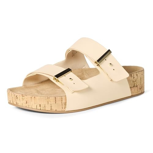 Amazon Essentials Women's Cork Sandals, Beige, 6.5 | Amazon (US)