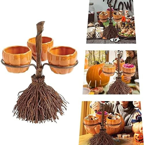 Halloween Pumpkin Snack Bowl Stand, Collapsible Party Trays, Candy Holder Bowl, Halloween Resin P... | Amazon (US)