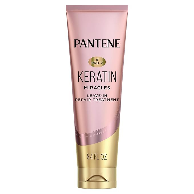 Pantene Keratin Leave-In Conditioner with Argan Oil, Protein Treatment for Dry, Damaged & Color-T... | Amazon (US)