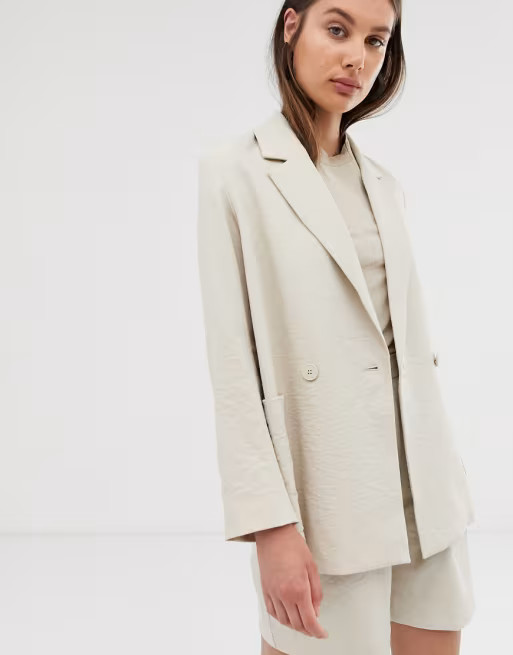 Weekday blazer in light beige | ASOS US