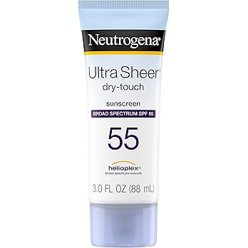 Neutrogena Ultra Sheer Dry-Touch Sunscreen Lotion, Broad Spectrum SPF 55 UVA/UVB Protection, Ligh... | Amazon (US)