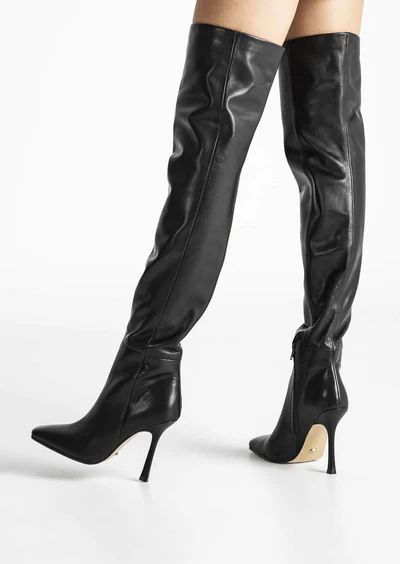 Halo Black Como Long Boots | Tony Bianco (Global)