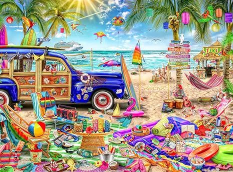 Buffalo Games - Aimee Stewart - Beach Vacation - 1000 Piece Jigsaw Puzzle | Amazon (US)