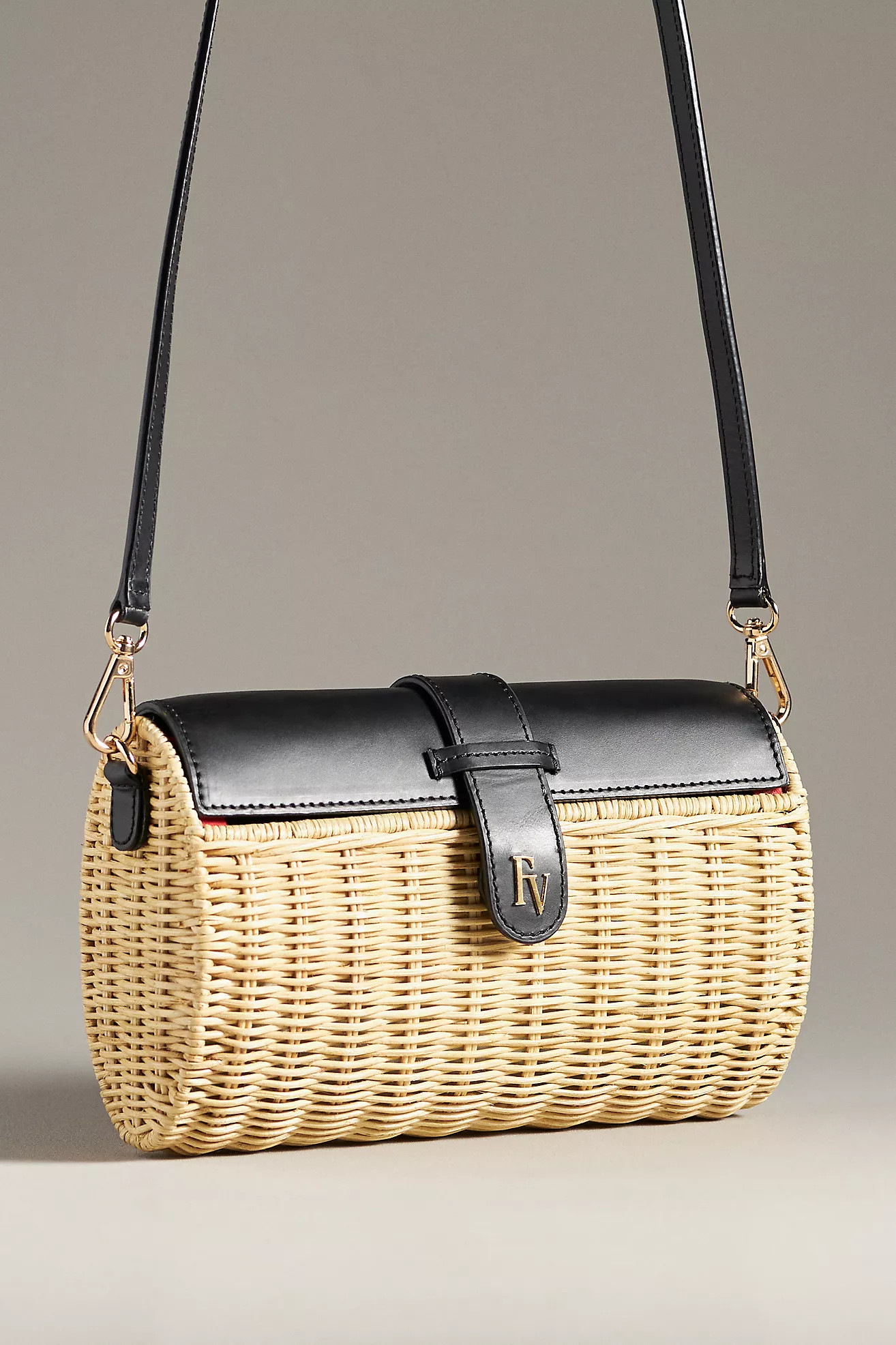 Frances Valentine Betsy Wicker Basket Crossbody Bag | Anthropologie (US)