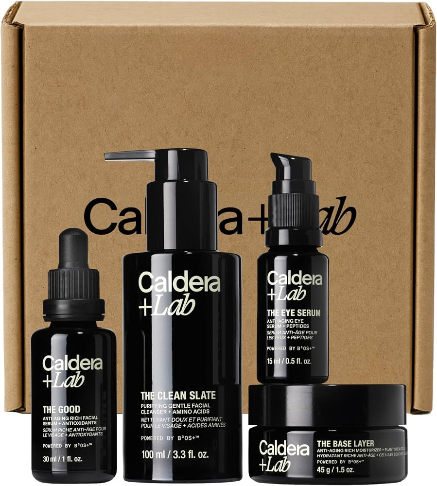 Caldera + Lab The Regimen Rich + Eye Defense | Men's 4 Piece Skincare Set | Amazon (US)