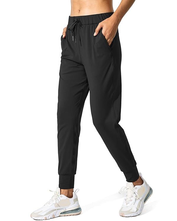 SANTINY Women's Joggers Pants Pockets Drawstring Running Sweatpants for Women Lounge Workout Jogg... | Amazon (US)