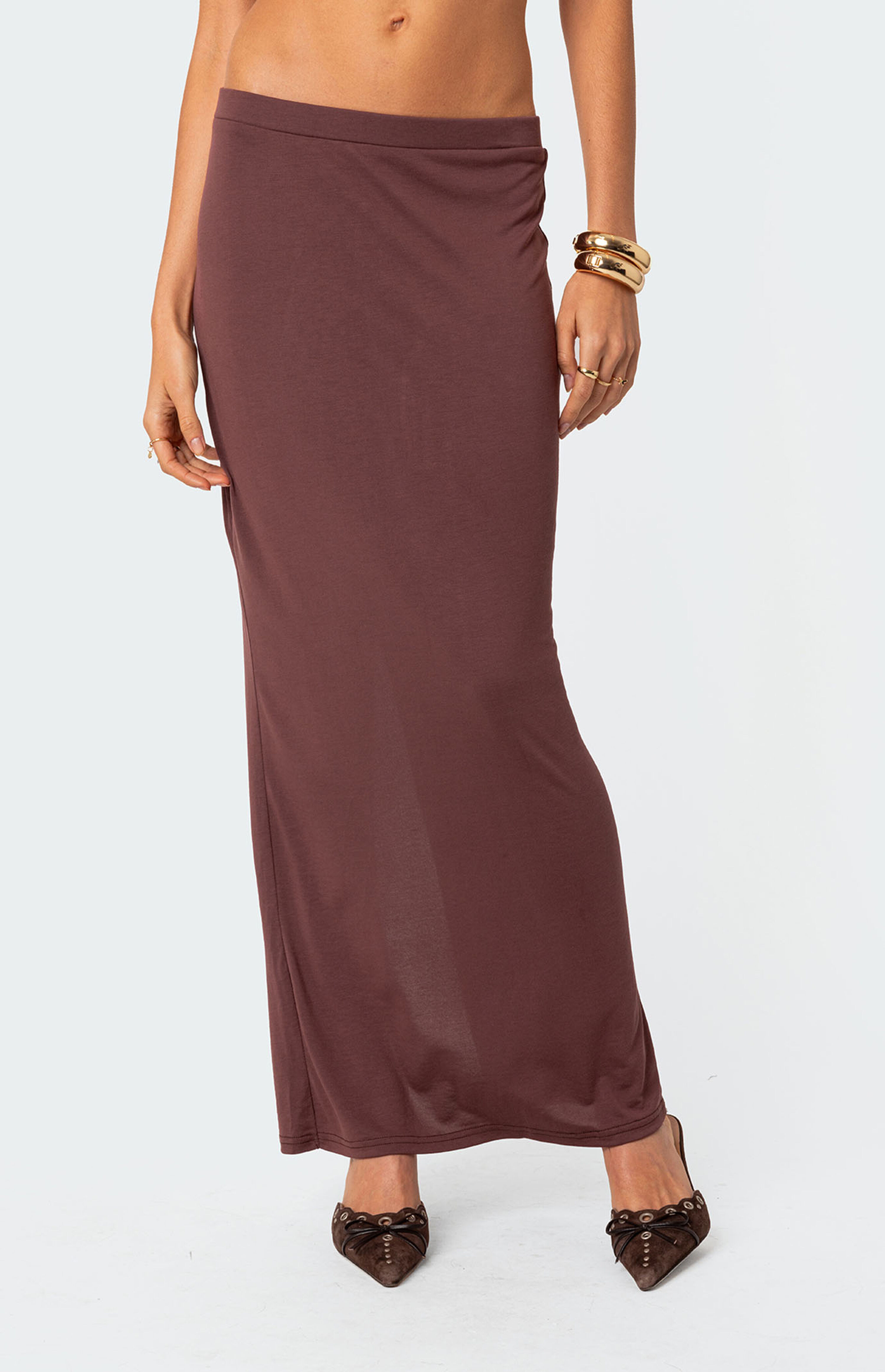 Edikted Kenzie Slit Maxi Skirt | PacSun