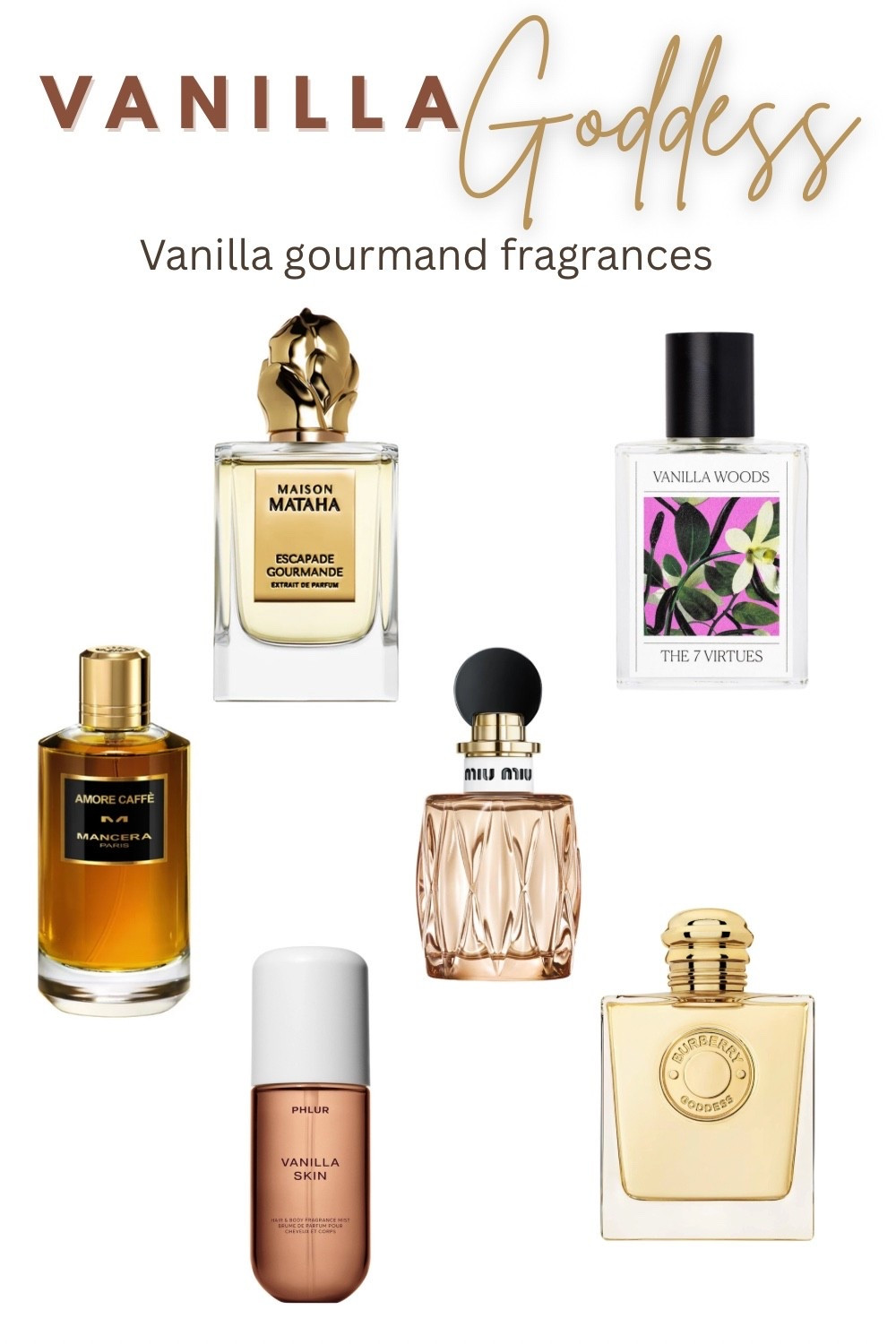 VANILLA Goddess
Vanilla gourmand fragrances

#LTKSaleAlert #LTKBeauty