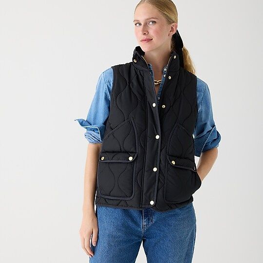 New quilted excursion vest | J.Crew US