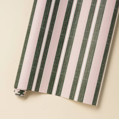 Striped Christmas Wrapping Paper Red/Green - Hearth & Hand™ with Magnolia | Target