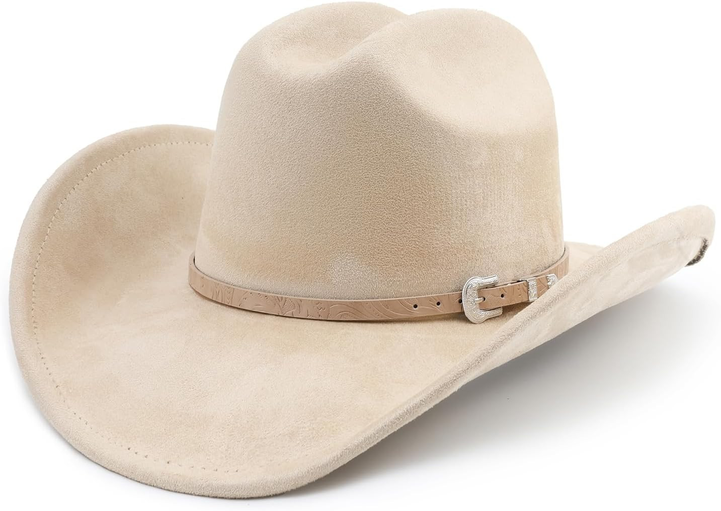 Big Cowboy Hat for Women Men Wide Brim Cowgirls Beach Cattleman Western Cowboys Hat | Amazon (US)