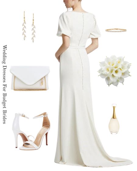 Budget friendly wedding day outfit for the bride. 

#simpleweddingdresses #weddingshoes #weddingearrings #weddingperfume #longwhitedress 

#LTKstyletip #LTKwedding #LTKSeasonal