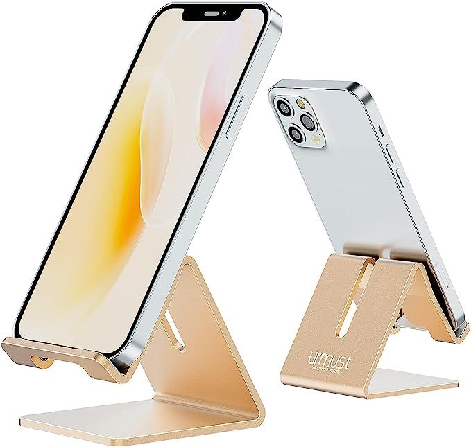 Desk Cell Phone Stand Holder Aluminum Phone Dock Cradle for iPhone 14 13 12 11 Pro Xs Max Xr X 8 ... | Amazon (US)