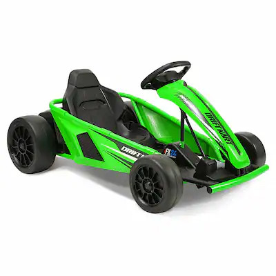 Hyper - Drifting Go Kart Electric Ride On w/ 9 MPH Max Speed - Green | Best Buy U.S.