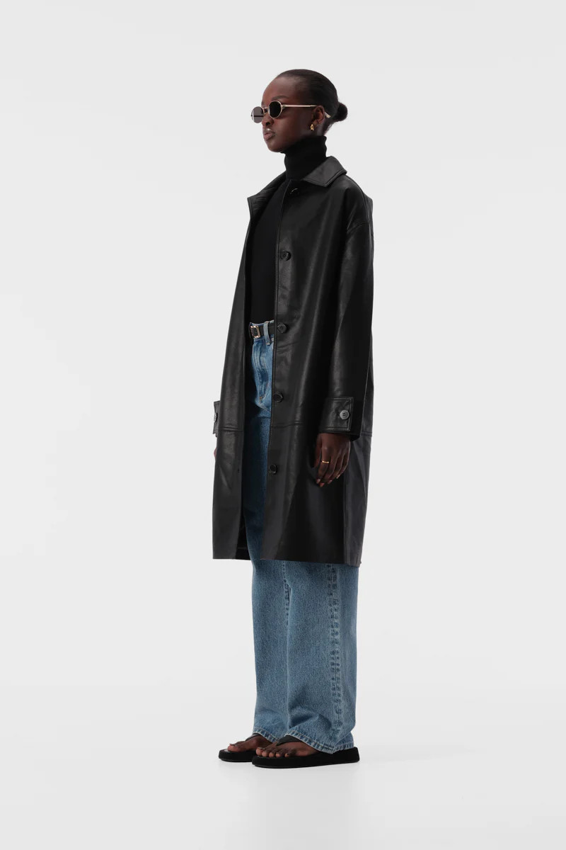 Amenta Coat Black | Elka Collective