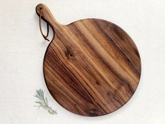 Charcuterie Board / Black Walnut / Round Paddle Board | Etsy (US)