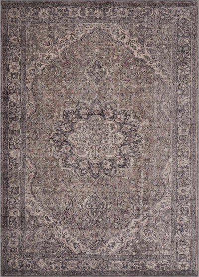 Dusty Sage Greenpoint Medallion Washable Area Rug | Boutique Rugs