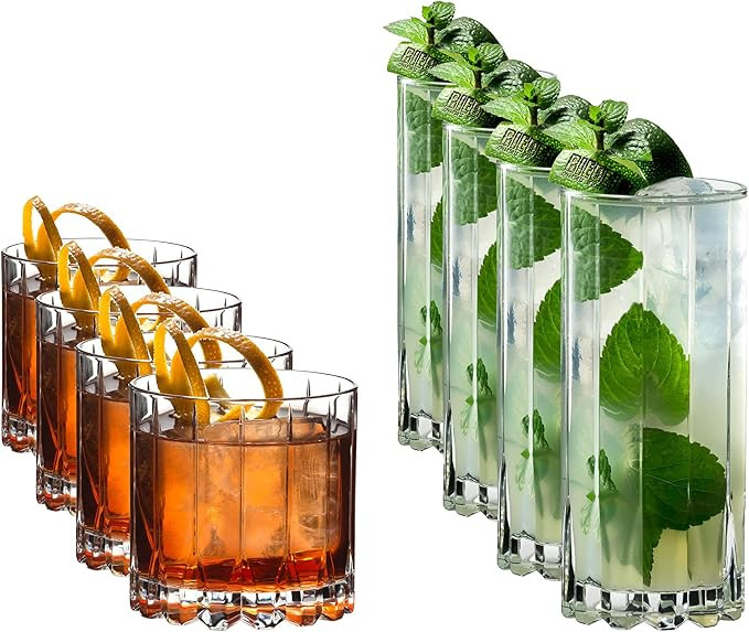 Riedel Drink Specific Glassware Rocks & Highballs, Set of 8, 10.87 fl.oz. | Amazon (US)
