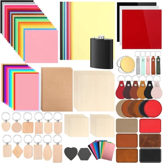 Laser Material Explore Kit Laser Cutting Materials Engraving Material Accessories Including Acryl... | Walmart (US)