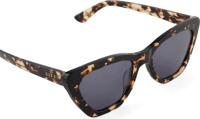 DIFF Camila 56mm Gradient Square Sunglasses in Vintage Rose Crystal/Brn Grad at Nordstrom | Nordstrom