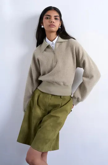 Lounge Quarter Zip Collared Pullover | Nordstrom