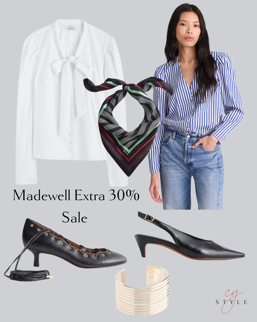 Madewell extra 30% off sale! Lots of great pieces to take you into spring. I own the black satin pants and they’re amazing! Ordering the rose color. And the white bow blouse is perfect with jeans when you’re struggling with what to wear. Add a loafer or flat and you’re out the door. Comment or direct links in stories. 
Madewell sale 

#LTKSaleAlert #LTKWorkwear #LTKootd