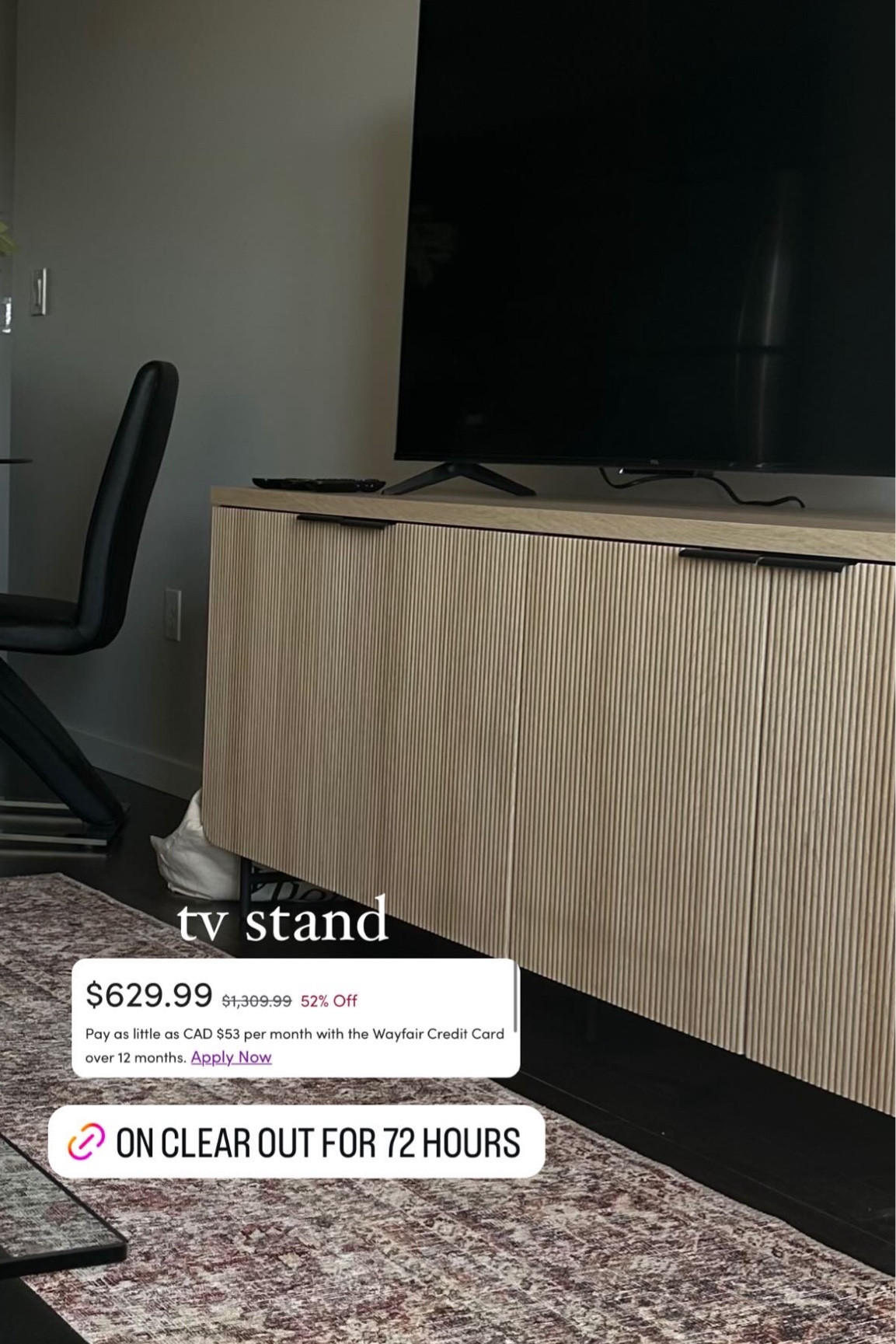 this incredible tv stand is on mega sale


#LTKstyletip #LTKhome #LTKcanada