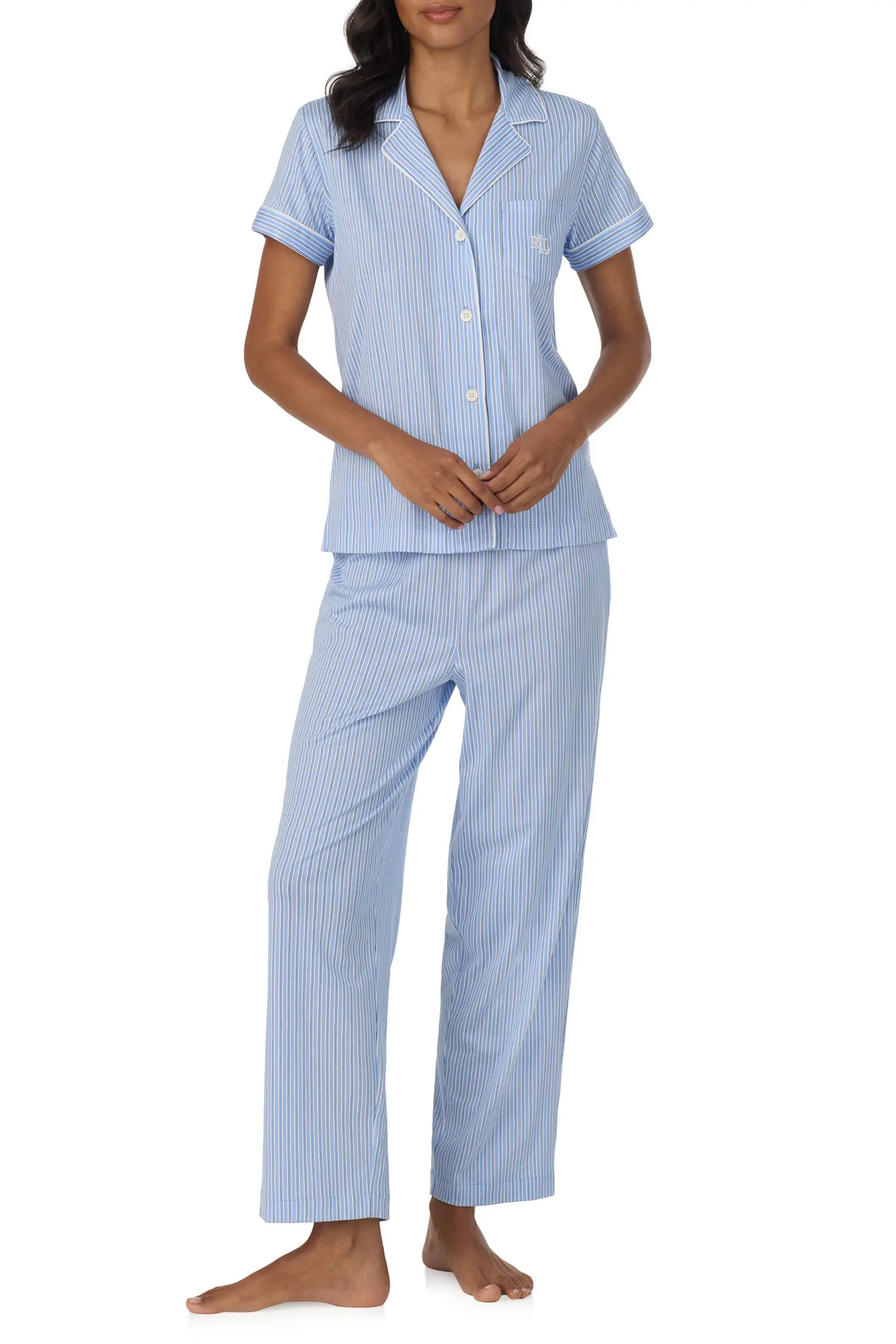 Print Cotton Blend Pajamas (Women) | Nordstrom | Nordstrom