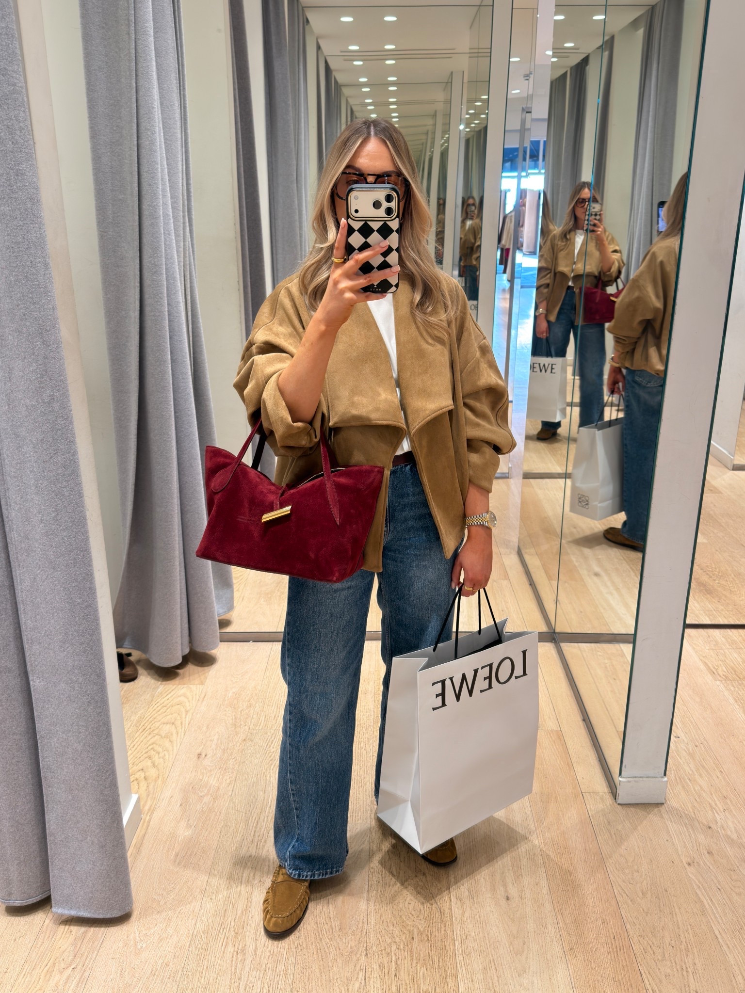 Outfit of the day.
Jacket: small
Long sleeve tee: small
Jeans: 6 short 

#LTKSpringSale #LTKdayinmylife #LTKootd