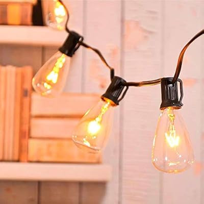 ZHONGXIN 20ft Outdoor Patio String Lights with 21 ST35 Edison Bulbs(1 Extra), UL Listed for Indoo... | Amazon (US)